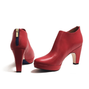 drlizashoes.com - chili red booties black owned shoe company