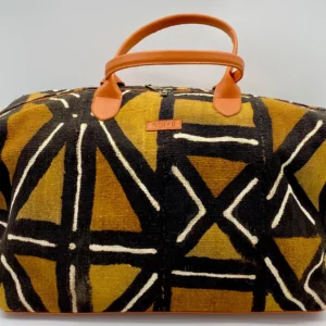 Niamey Weekender Bag Brown Dots (Medium)