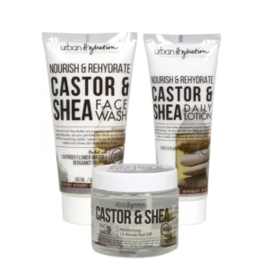 Nourish & Rehydrate Castor & Shea Skincare - 3pc Set